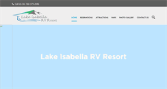 Desktop Screenshot of lakeisabellaresort.com